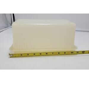 Vintage Sheer Tupperware Bread Loaf Keeper Storage Container #171 w/ #172 Lid